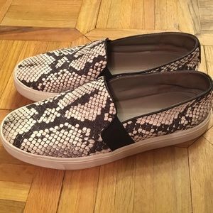 Vince snakeskin slip on sneaker